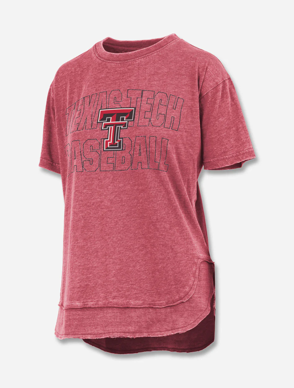 Pressbox Texas Tech Red Raiders "Maxine" Rounded Bottom Vintage Top