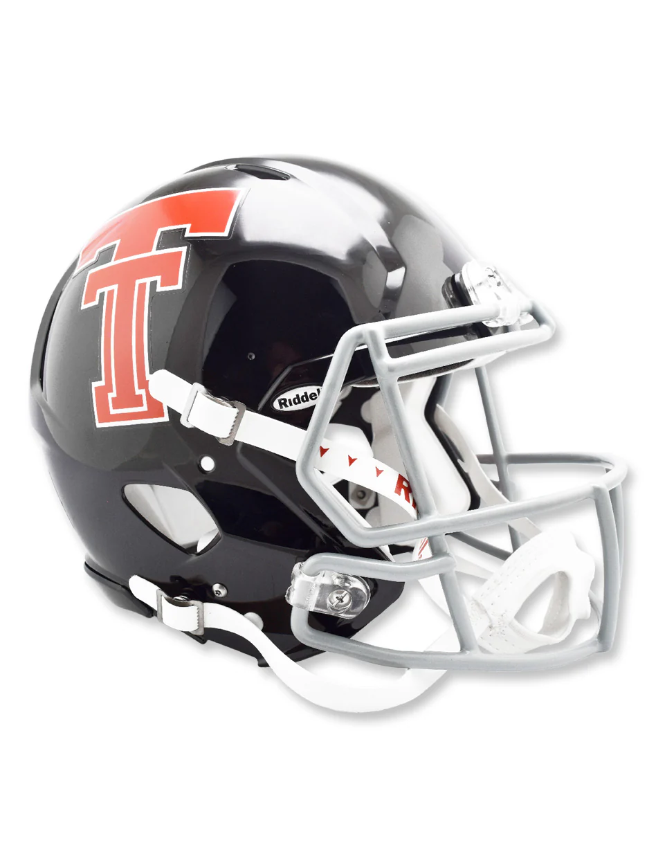 Texas Tech Throwback Double T Revolution Speed Full-Size Authentic Football Helmet