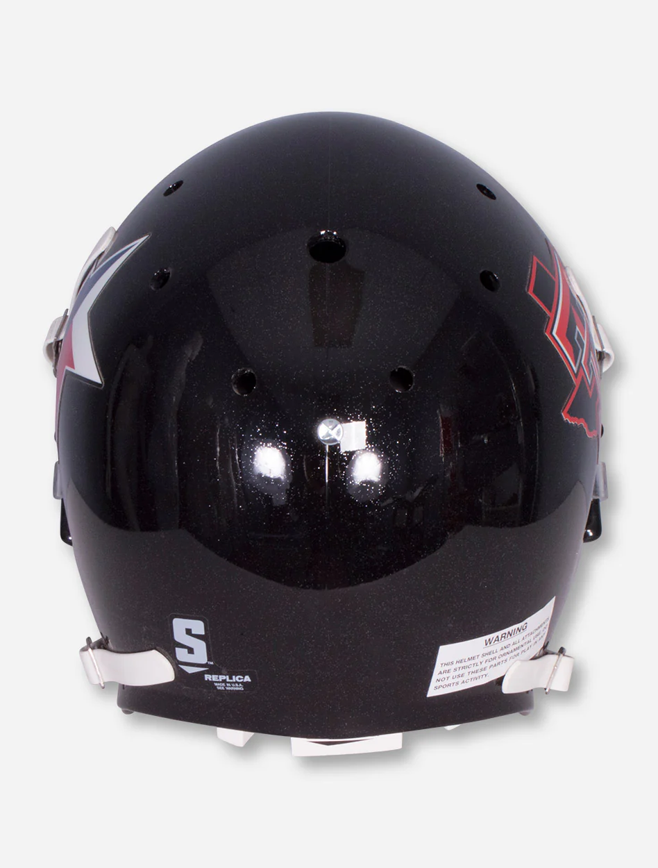 Schutt Texas Star on Black Replica Helmet - Texas Tech - Image 4