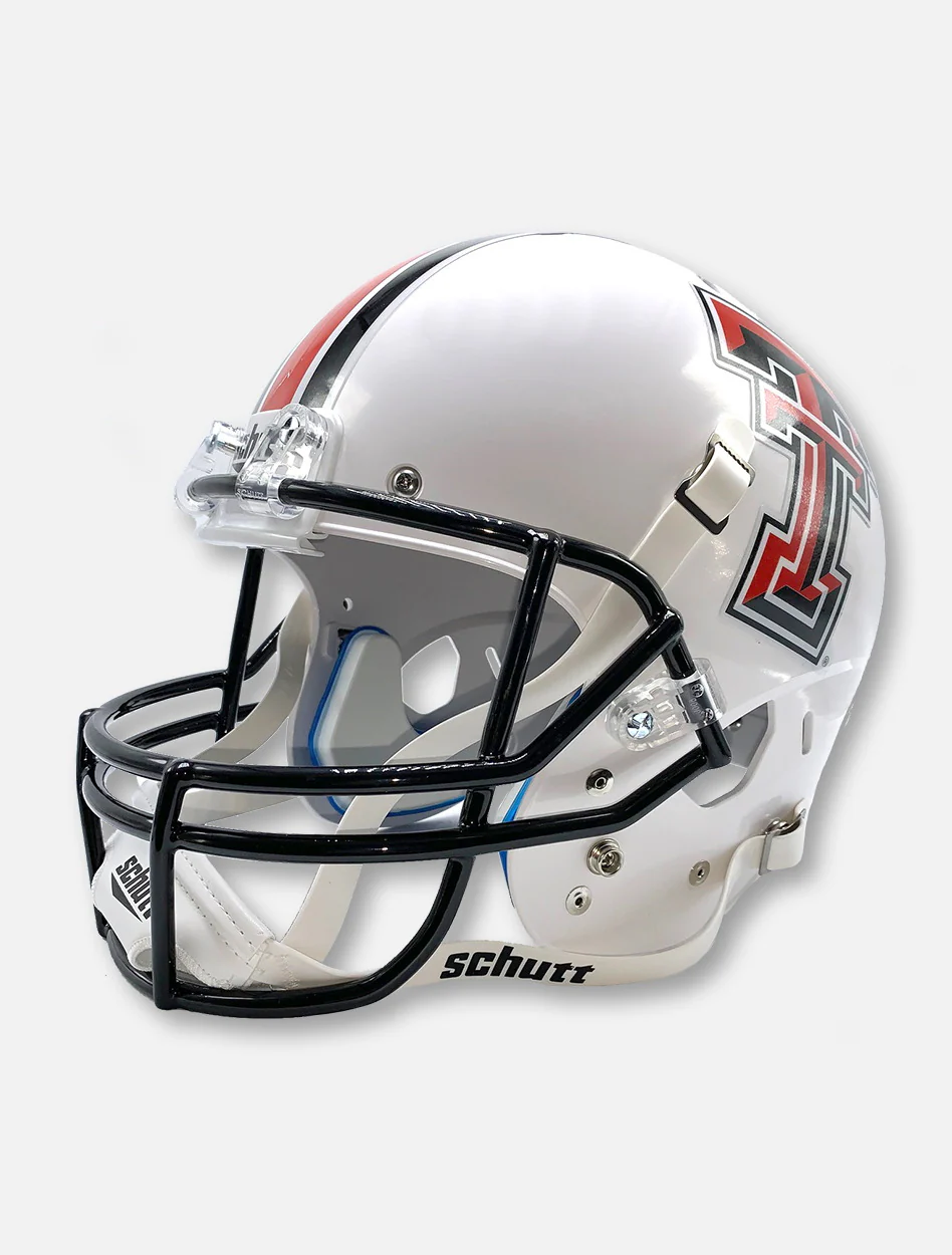 Schutt Texas Tech Red Raiders Double T White Replica Helmet - Image 3