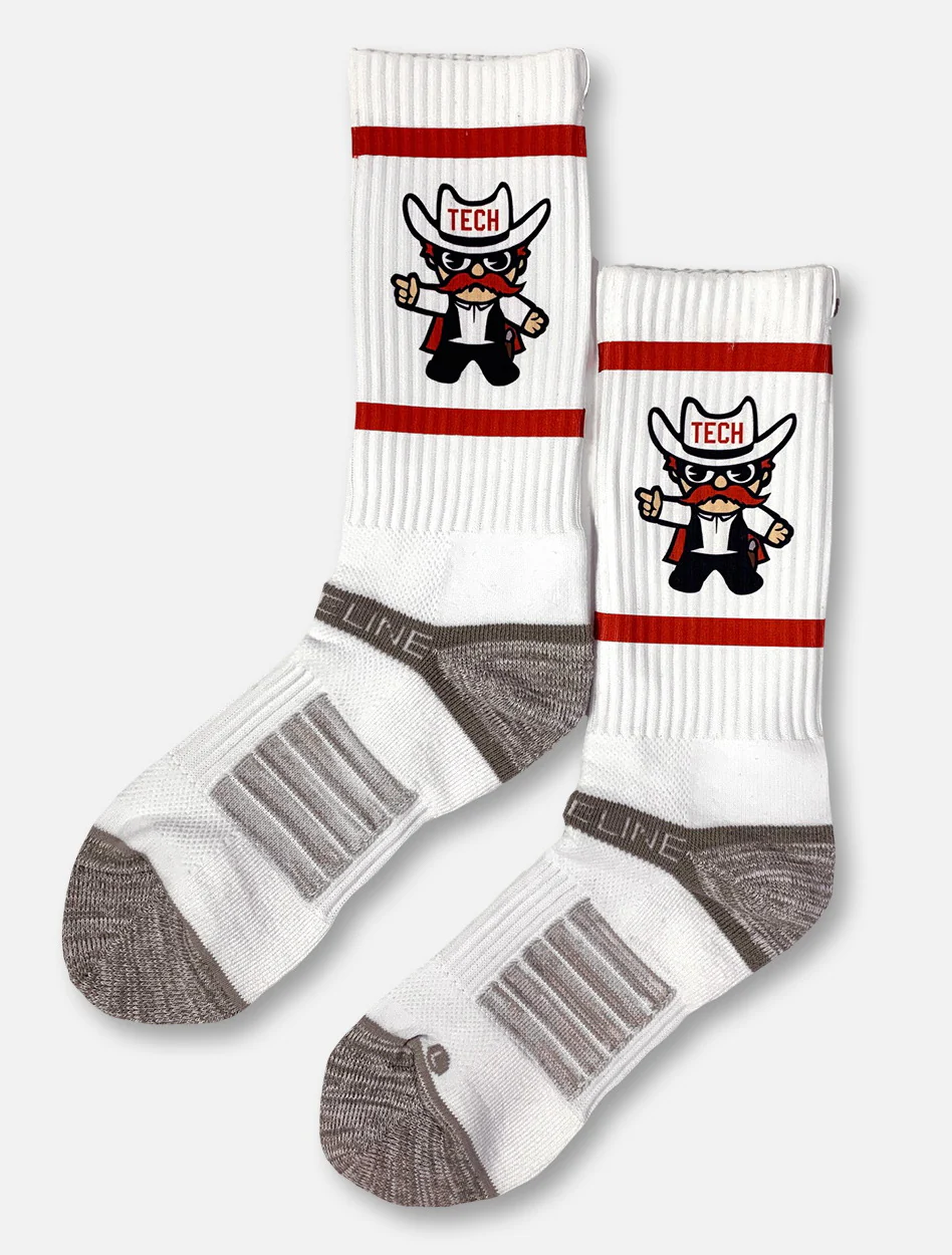 Strideline Texas Tech Red Raiders Raider Red Crew Socks - Image 2