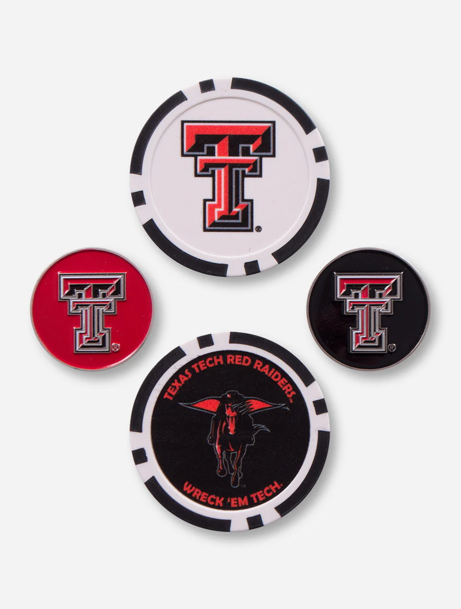 Team Effort Texas Tech 4 Ball Markers