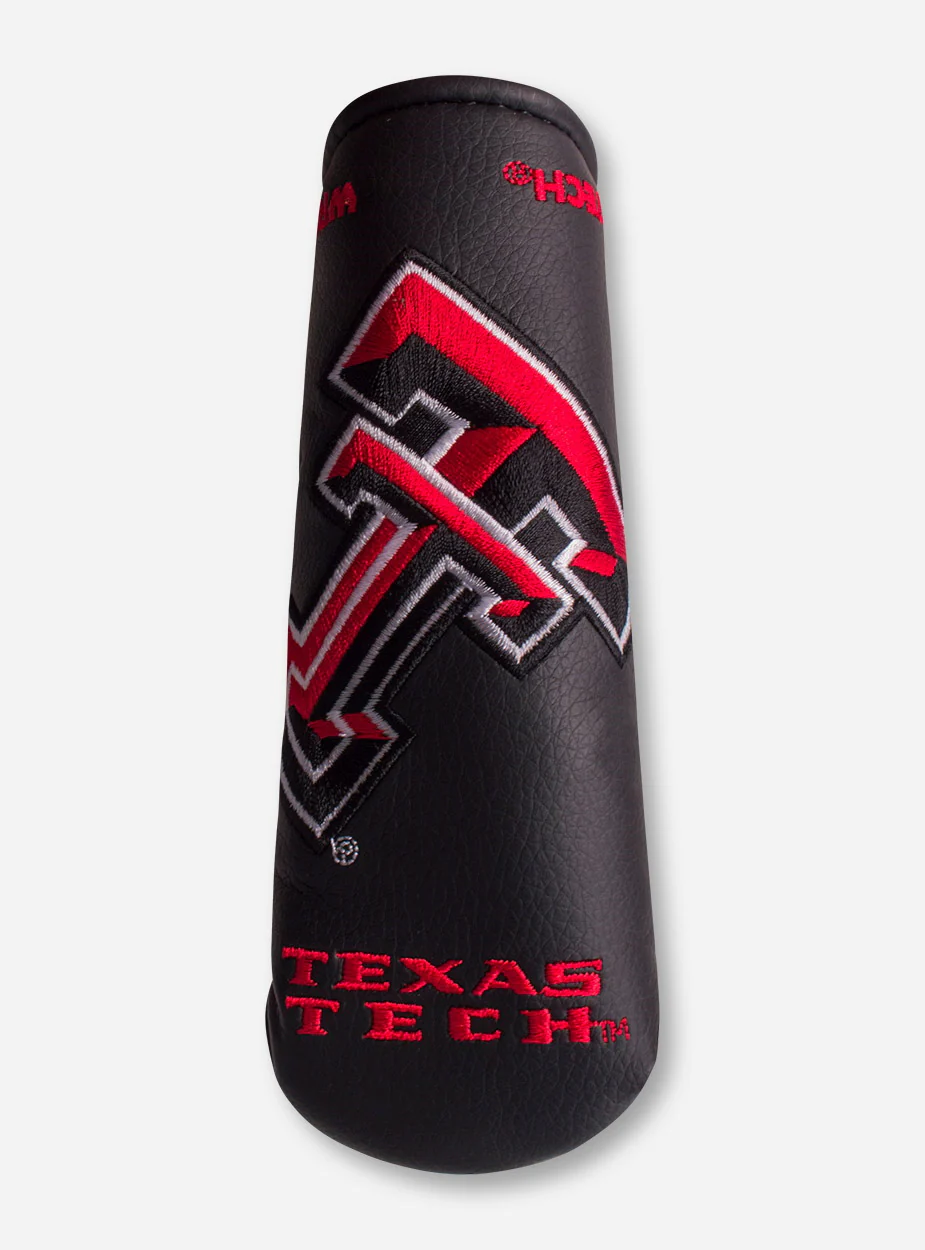 Team Effort Texas Tech Masked Rider on Black Blade Putter Cover - Image 3