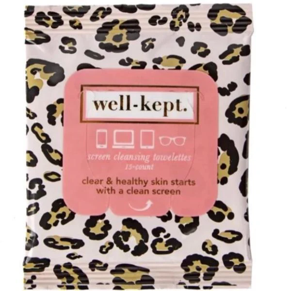 Tech Red Raiders Texas Tech Screen Cleansing Towelettes 15 Count - "Pink Leopard"