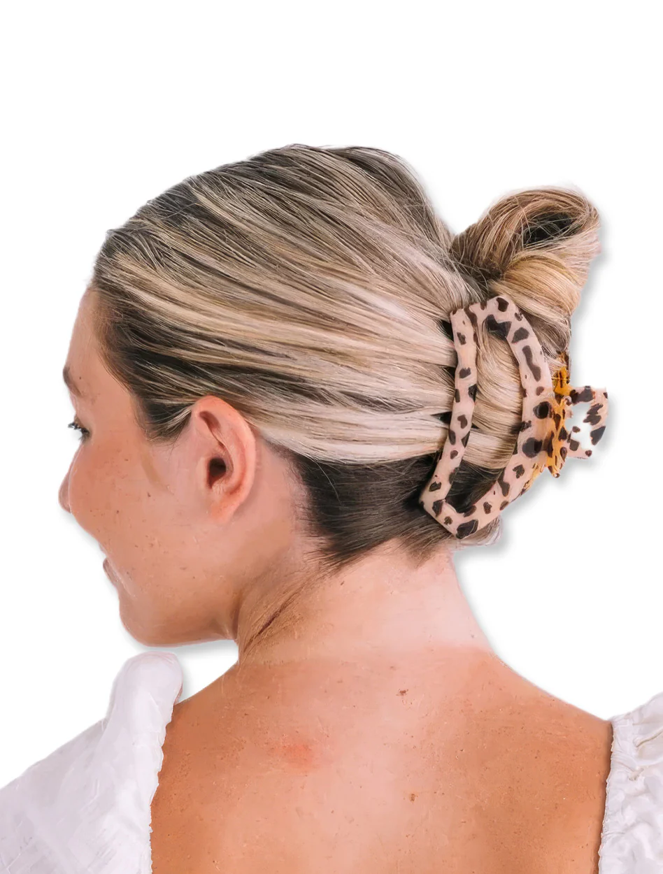 Teleties Open Blonde Tortoise Hair Clip - Image 2