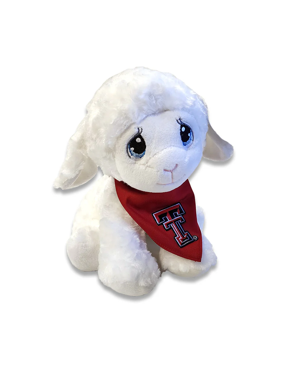 Texas Tech "Precious Moments Luffie Lamb" Stuffed Animal w/ Bandana