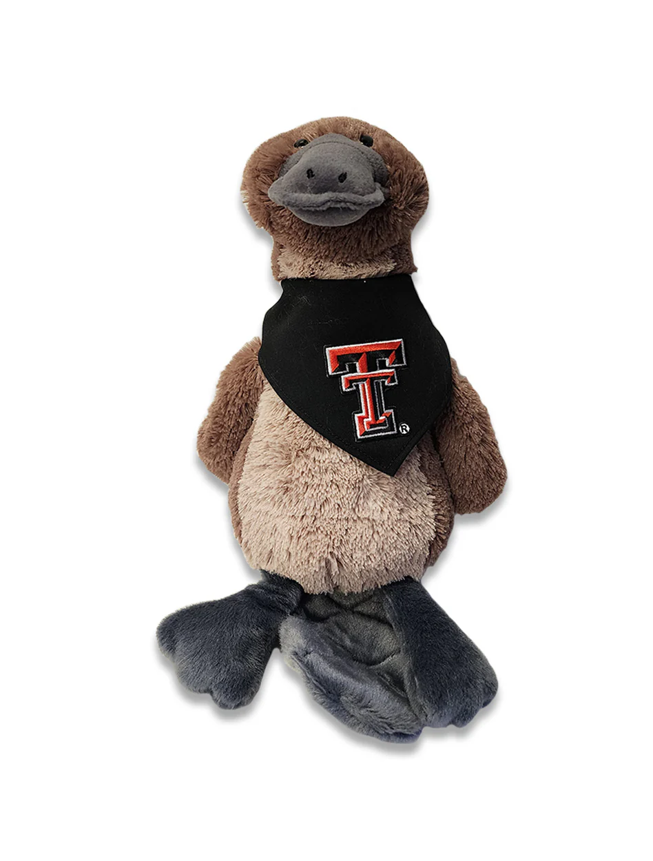 Texas Tech "Tall Tales Platypus" Stuffed Animal w/ Bandana