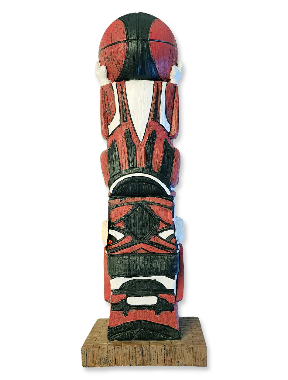 Texas Tech 16" Basketball Tiki Totem - Image 2