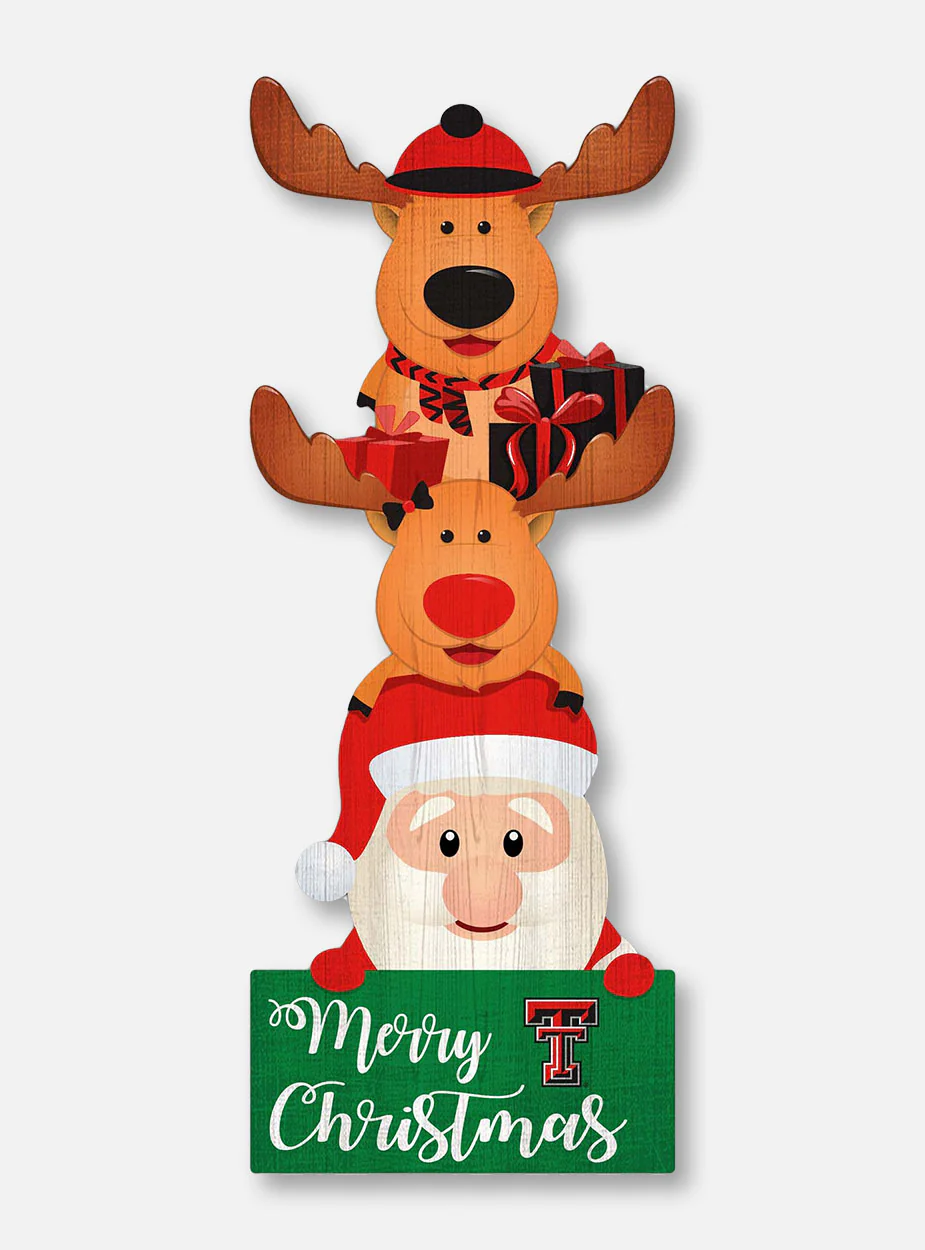 Texas Tech 33" Santa Stack Door Leaner
