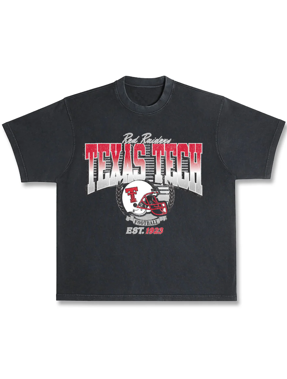 Texas Tech "90's Vintage Helmet" T-shirt - Image 2
