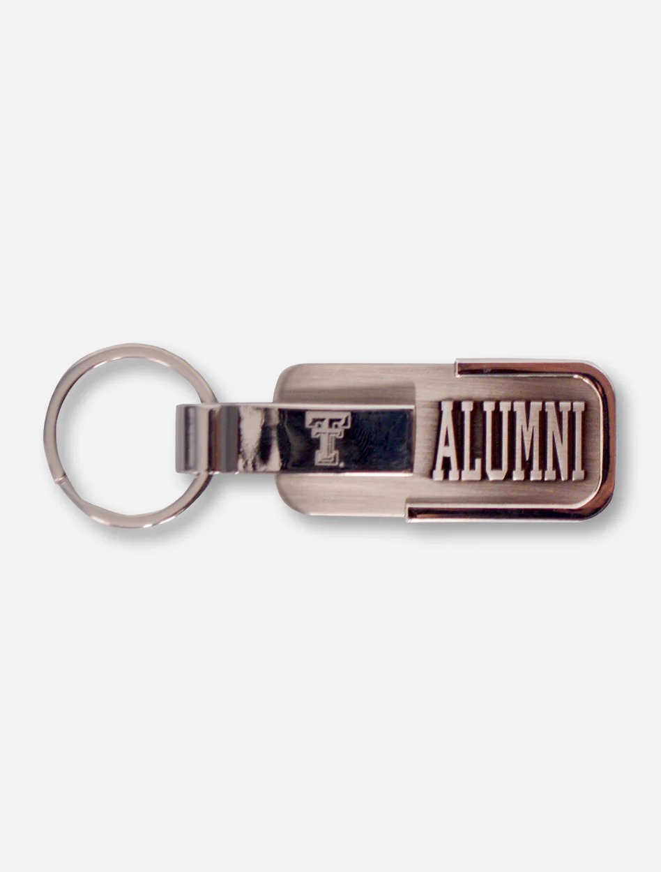 Texas Tech Alumni Metal Engraved Keychain