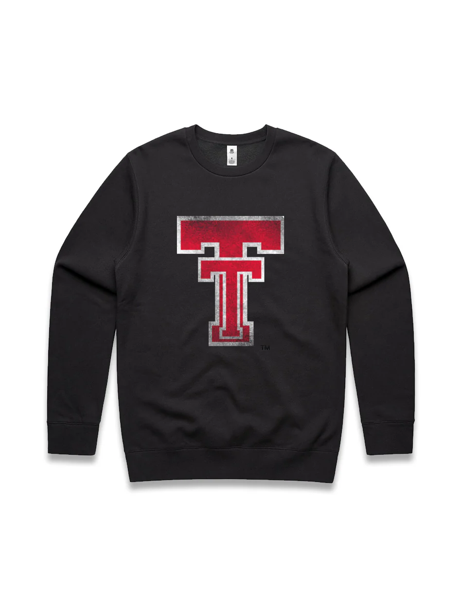 Texas Tech Basic "Vault Double T" Crewneck Sweatshirt