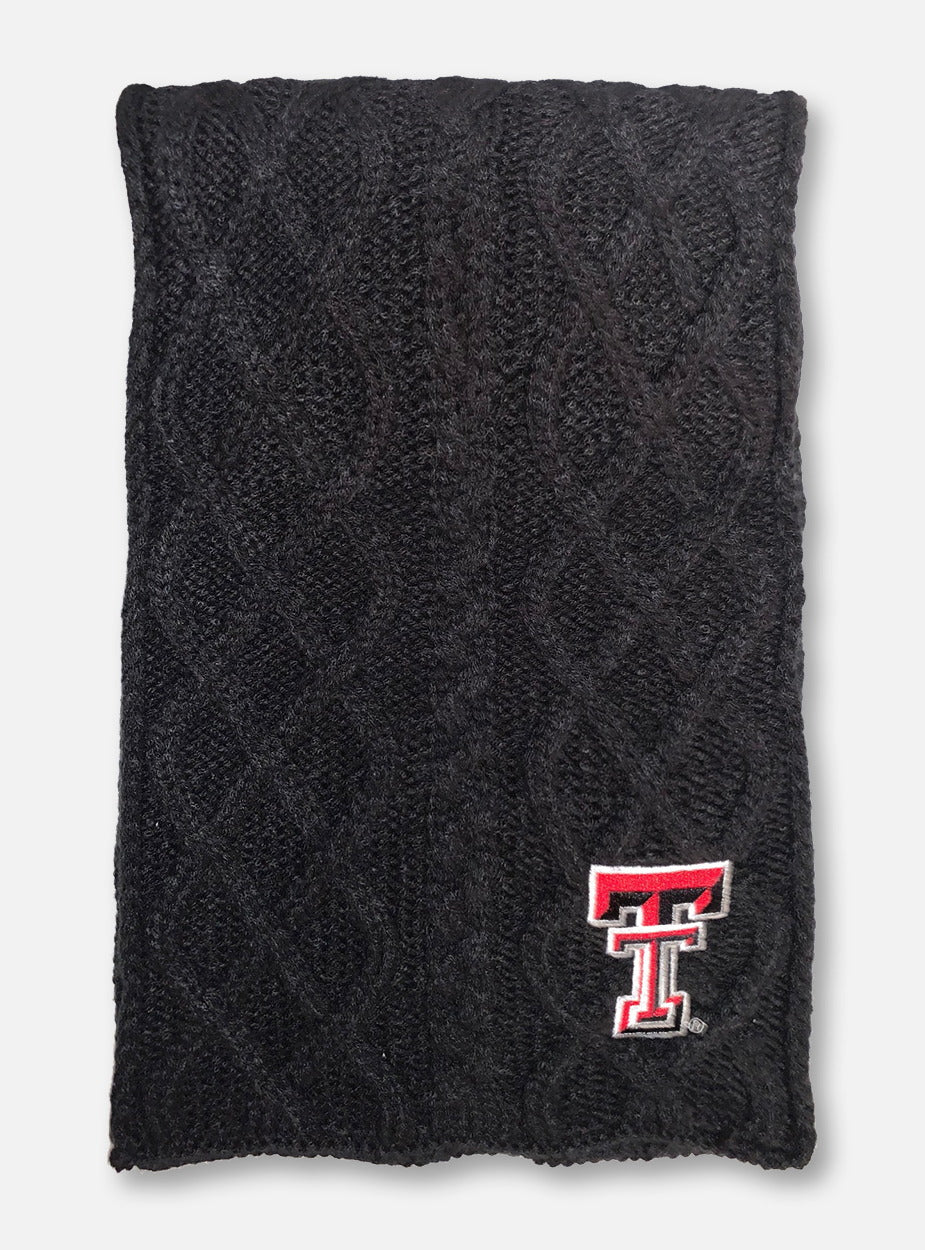 Texas Tech Black Double T "Circle" Scarf - Image 2