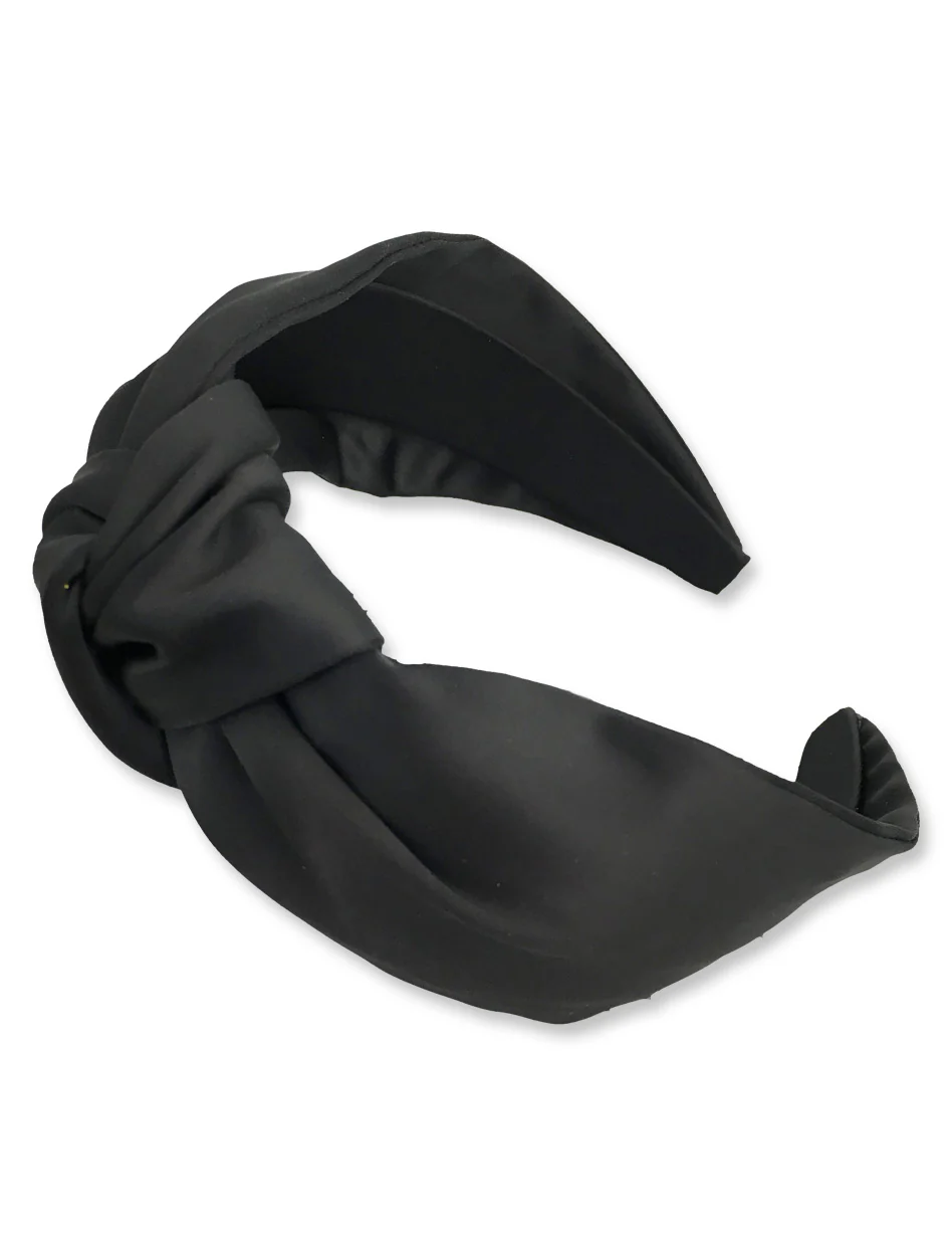 Black Solid "Knot" Headband