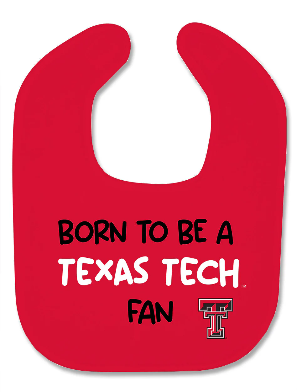 Texas Tech "Born To Be a Texas Tech Fan" Bib