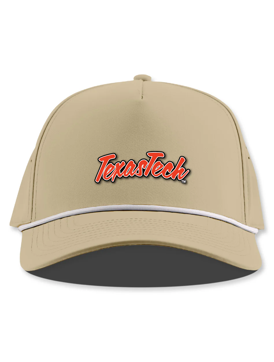 Texas Tech Branded Bills "PVC Script" Snapback Rope Cap