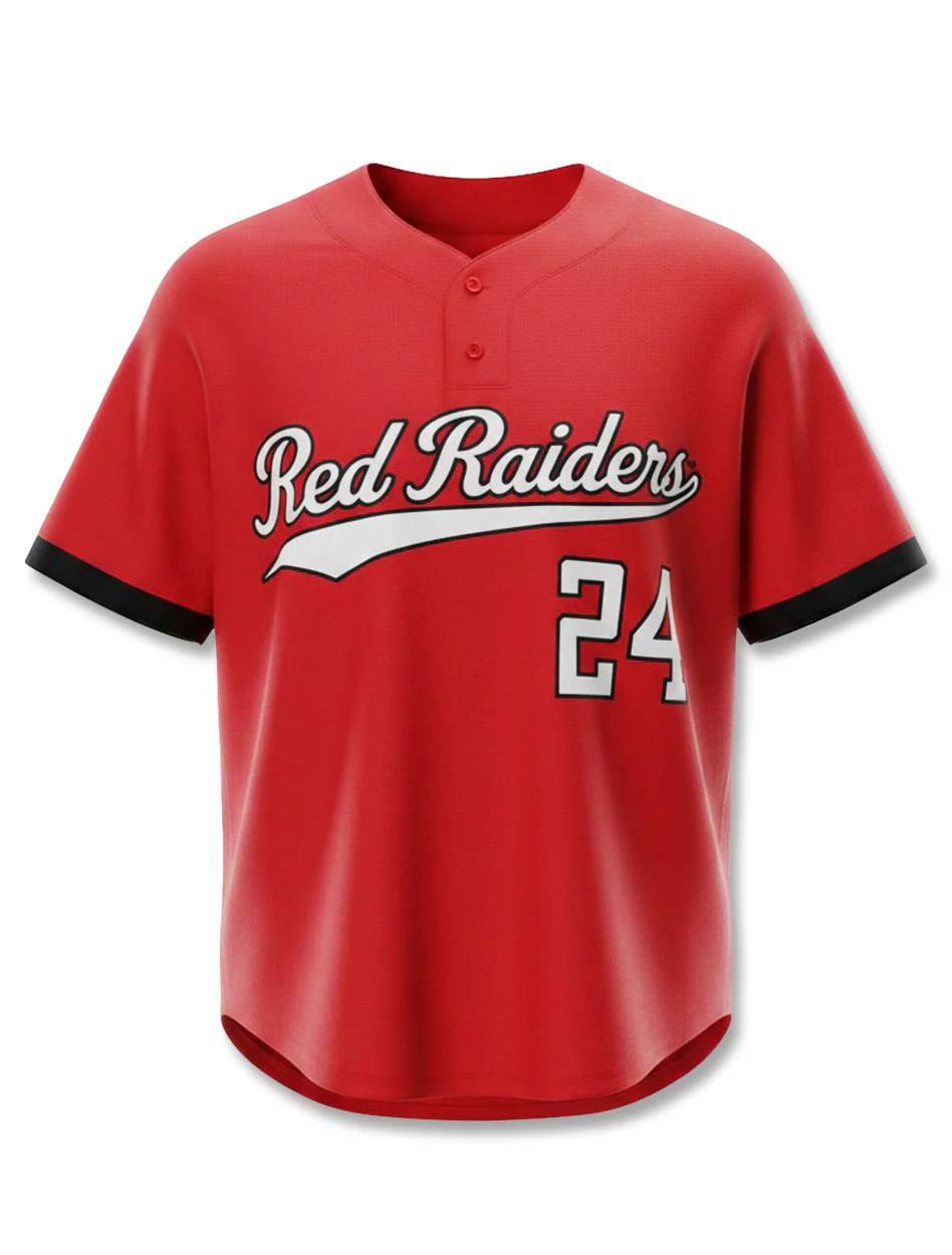 Texas Tech "Canady Script" Softball Red Jersey - Image 2