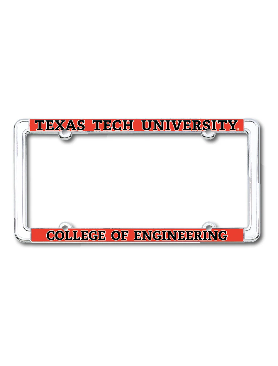 Texas Tech College of Engineering License Plate Frame
