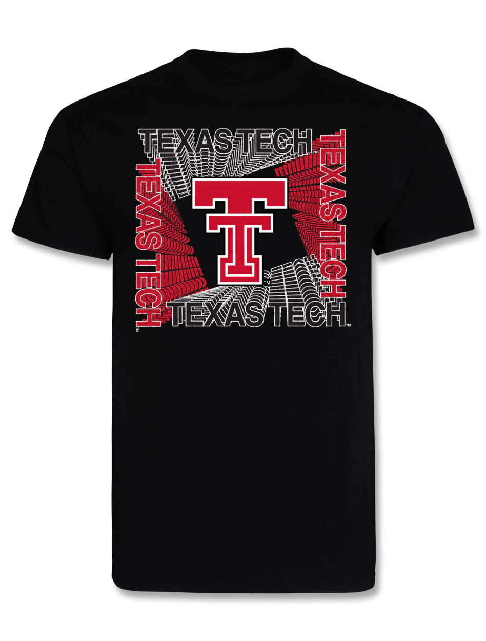 Texas Tech "Cubism" Heavyweight Short Sleeve T-Shirt