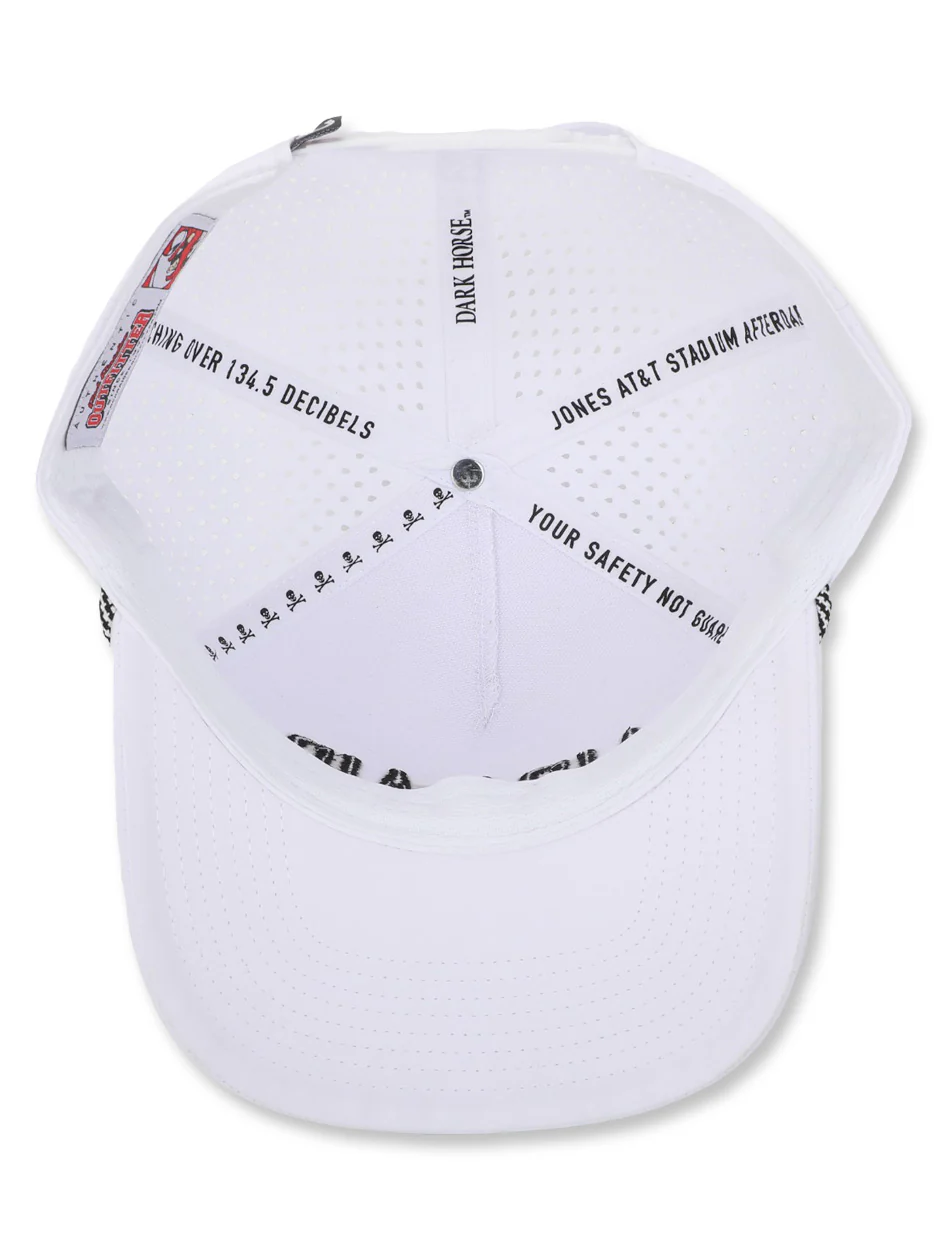 Texas Tech Dark Horse Leach Era "Air Raid" White Sport SB Cap - Image 6