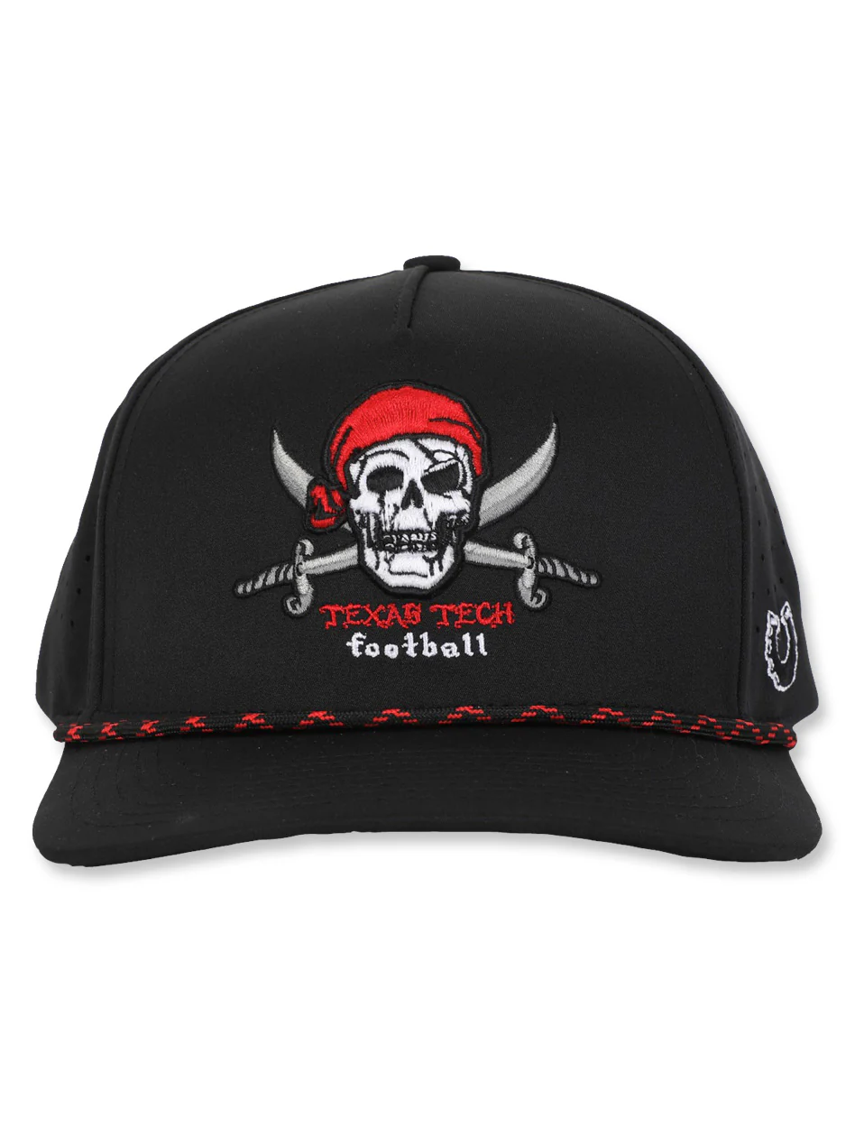 Texas Tech Dark Horse "As Worn In Leach Era" Black Sport SB Cap - Image 2