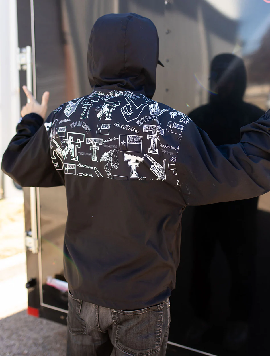 Texas Tech Dark Horse "Kick It Old School" Anorak Jacket - Image 3