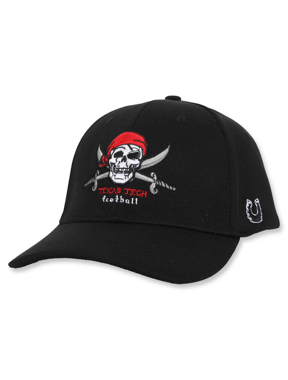 Texas Tech Dark Horse "As Worn In Leach Era" Black OSFA Cap
