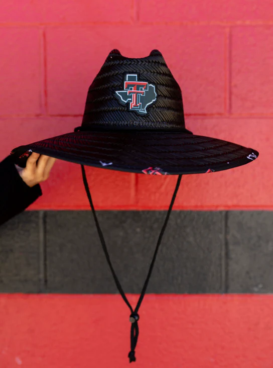 Texas Tech Dark Horse PJM "Pumpjack" Black Straw Hat - Image 5