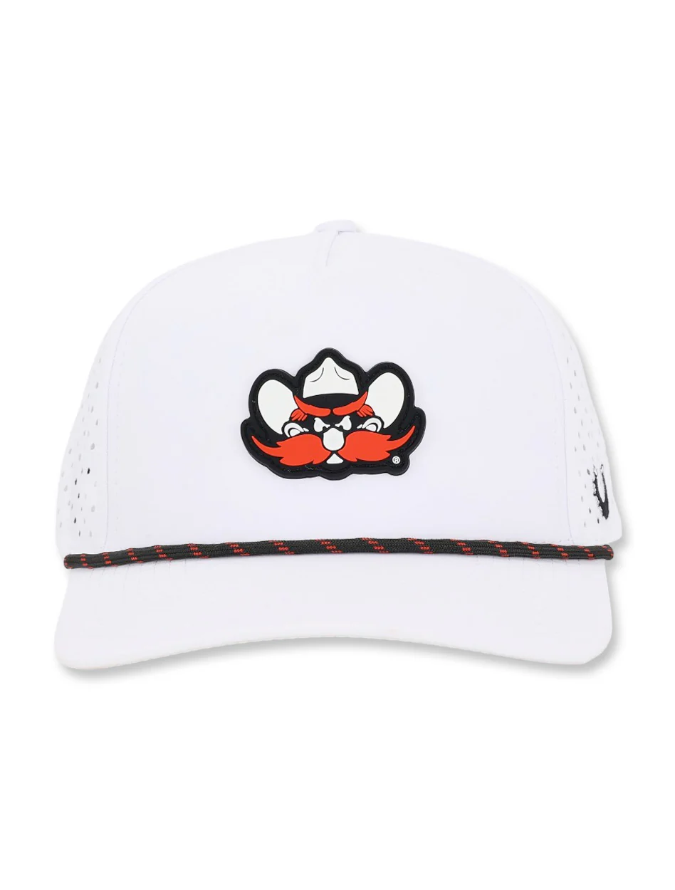 Texas Tech Dark Horse "Raider Red" PVC White Sport Snapback Cap - Image 2