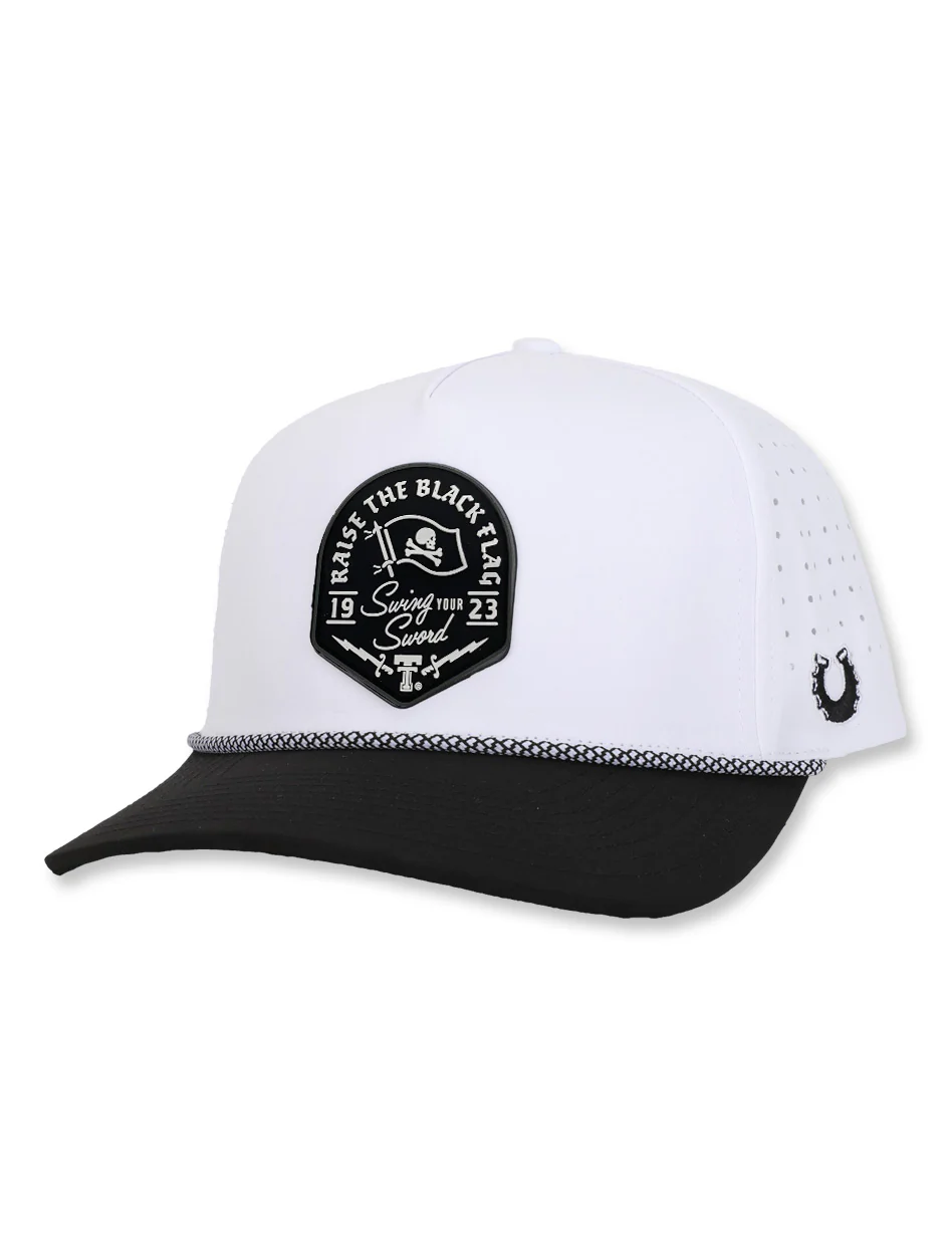 Texas Tech Dark Horse Leach Era "Raise The Flag PVC" White Sport SB Cap