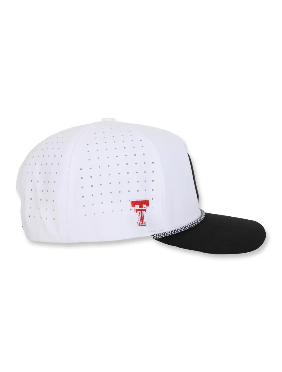 Texas Tech Dark Horse Leach Era "Raise The Flag PVC" White Sport SB Cap - Image 3