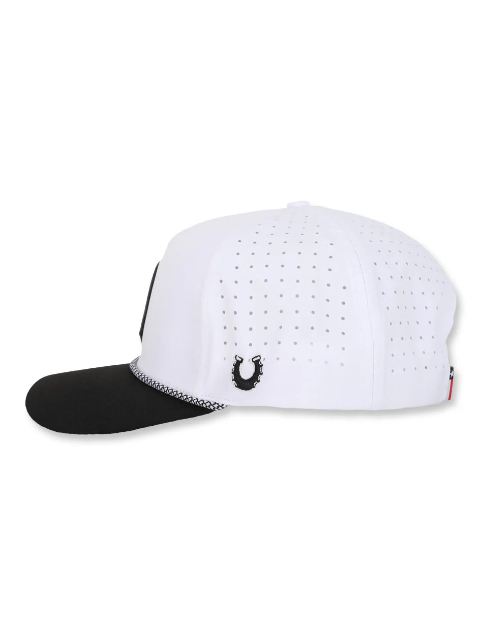 Texas Tech Dark Horse Leach Era "Raise The Flag PVC" White Sport SB Cap - Image 4