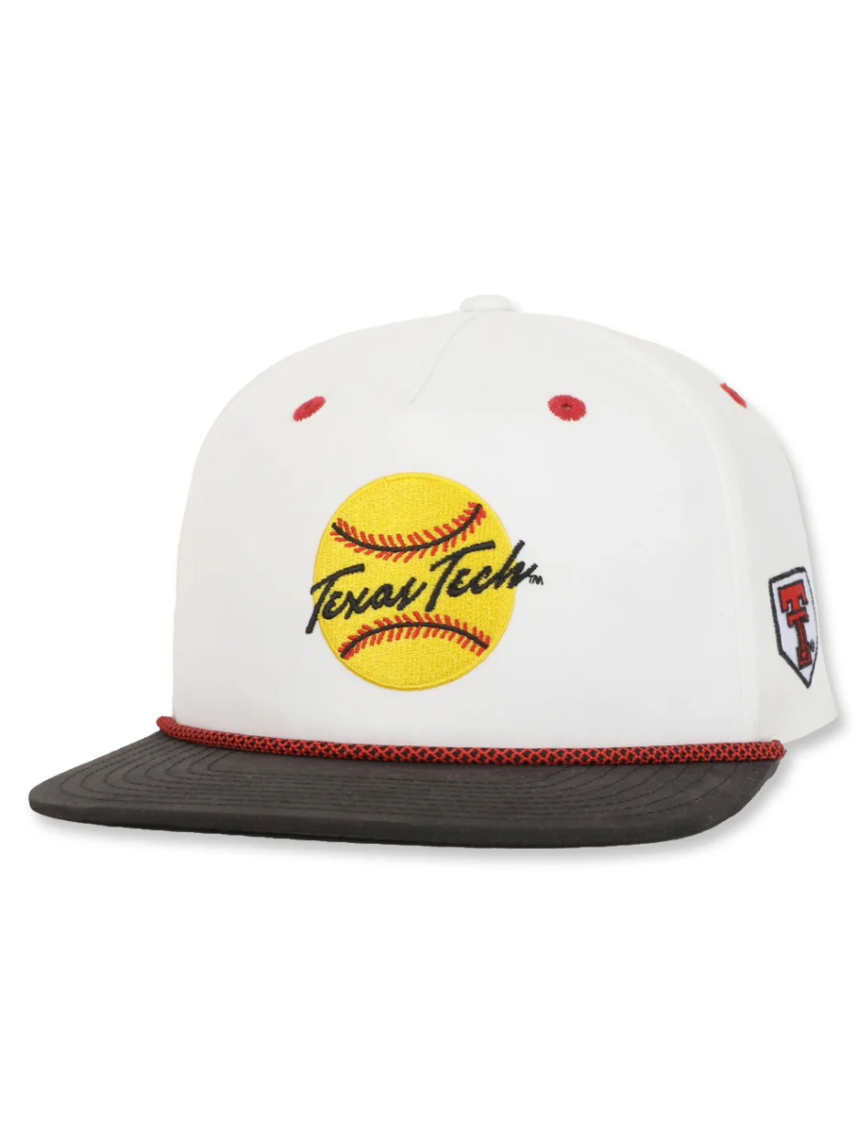 Texas Tech Dark Horse Softball Cotton Cord Snapback Cap