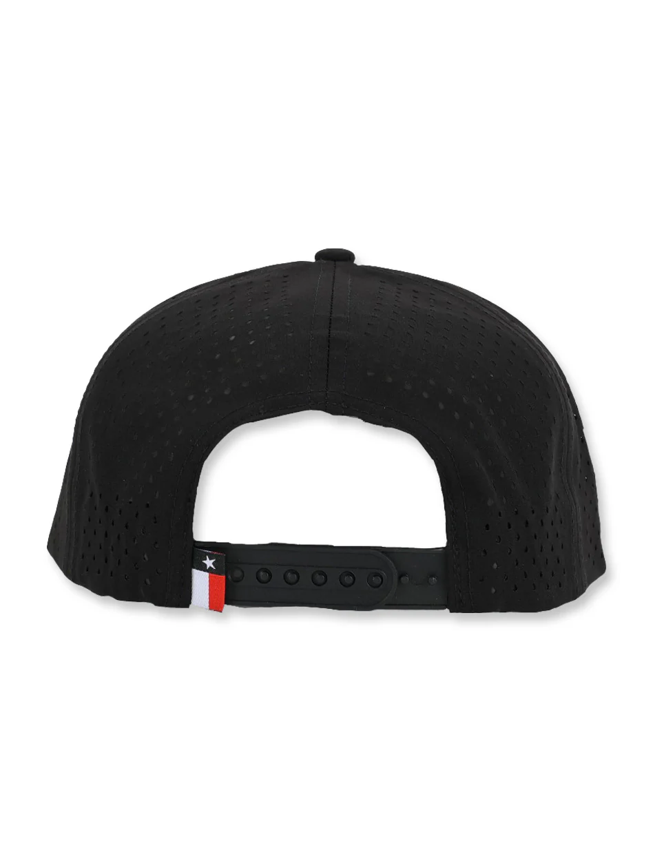 Texas Tech Dark Horse "Sugar Skull" PVC Black Sport Snapback Cap - Image 3