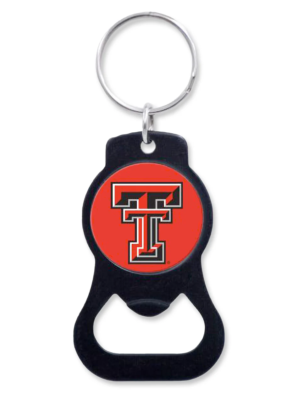 Texas Tech Double T 2-Tone Bottle Opener Keychain