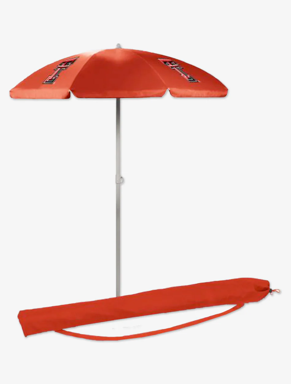 Texas Tech Double T 5.5 Ft. Portable Beach Umbrella - Image 2
