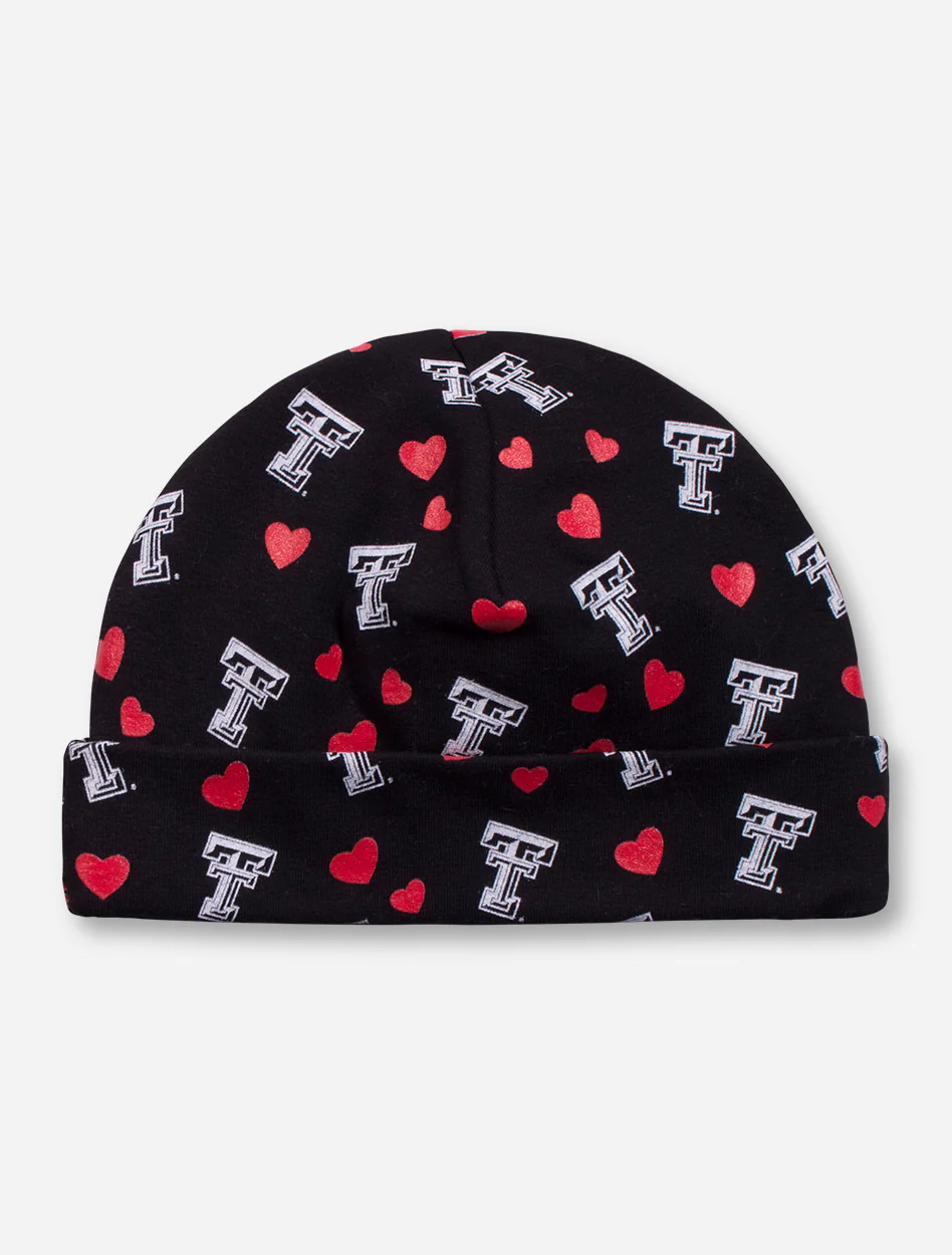 Texas Tech Double T and Hearts INFANT Black Cap - Image 2