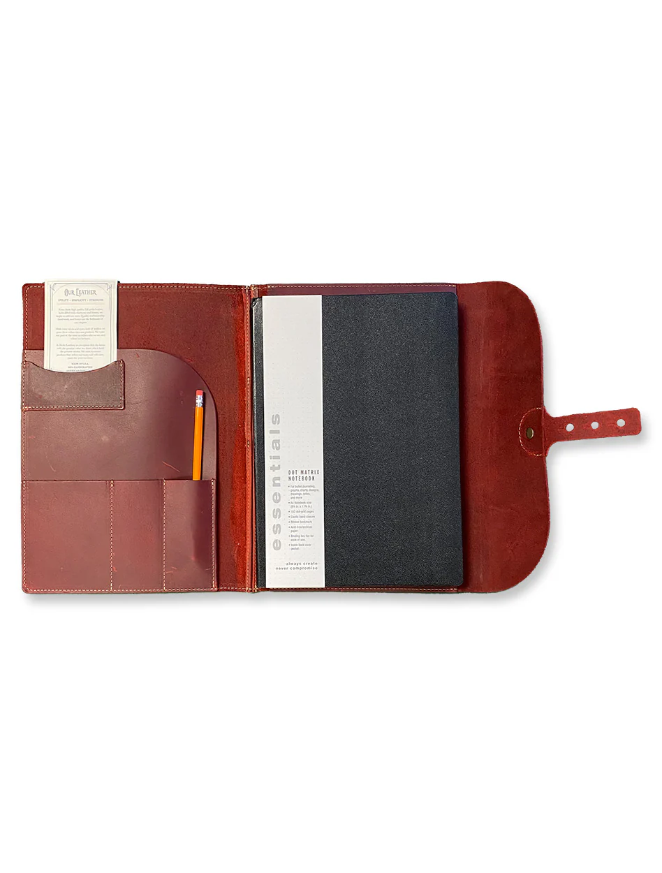 Texas Tech Holtz Double T "Artisan" Fine Leather A4 Moleskine Journal, Diary, Hard Cover Notebook, Sketchbook - Image 2