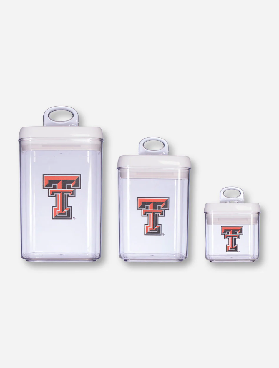 Texas Tech Double T Clear Canister Set - Image 2