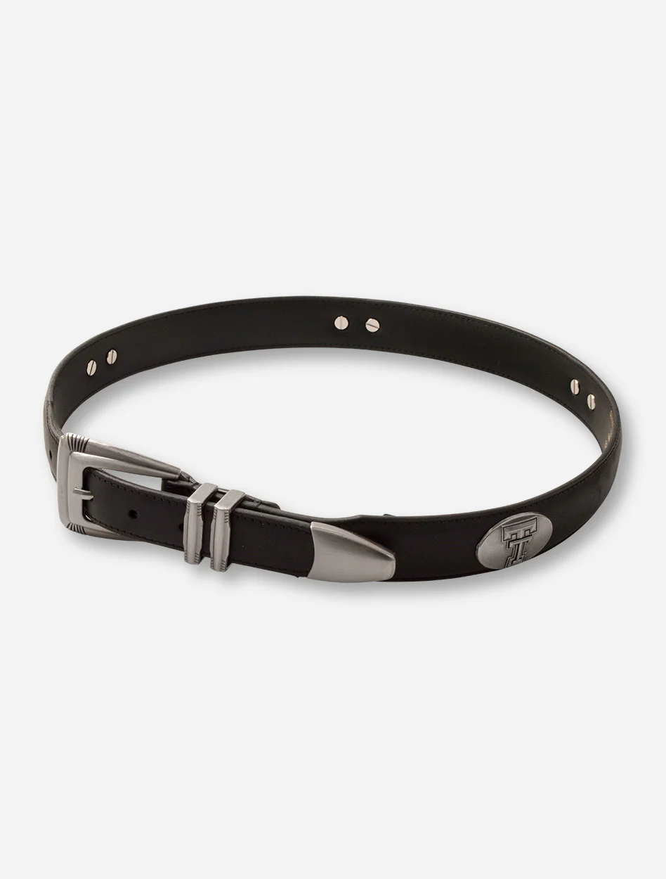 Texas Tech Double T Conchos Leather Belt