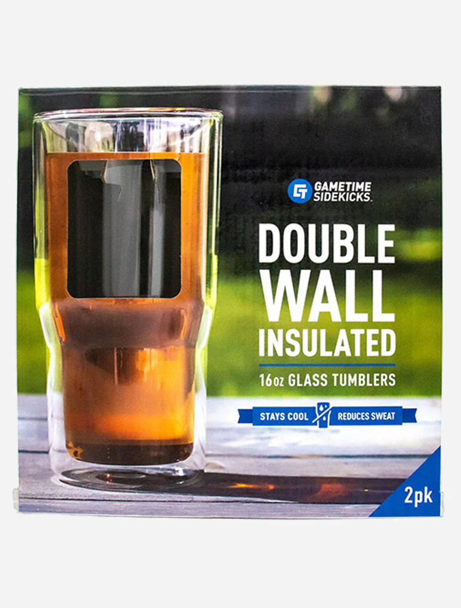 Texas Tech Double T Double Wall Insulated 16 oz Glass Tumblers 2 Pack - Image 2