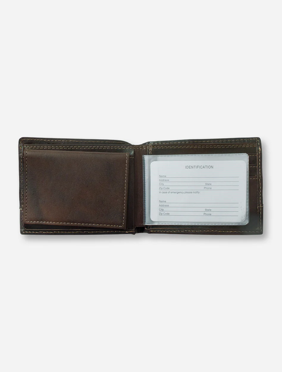 Texas Tech Double T Emblem on Pass Case Moss Green Wallet - Image 3