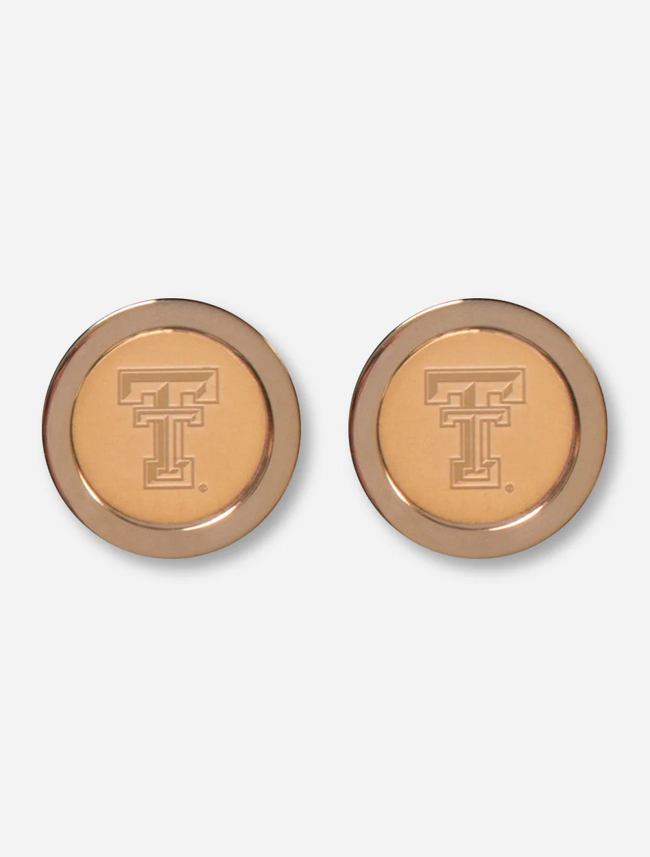 Texas Tech Double T Gold Cufflinks - Image 2