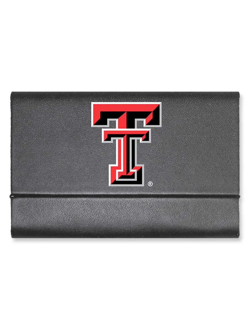 Texas Tech Double T Leatherette Business Card Case