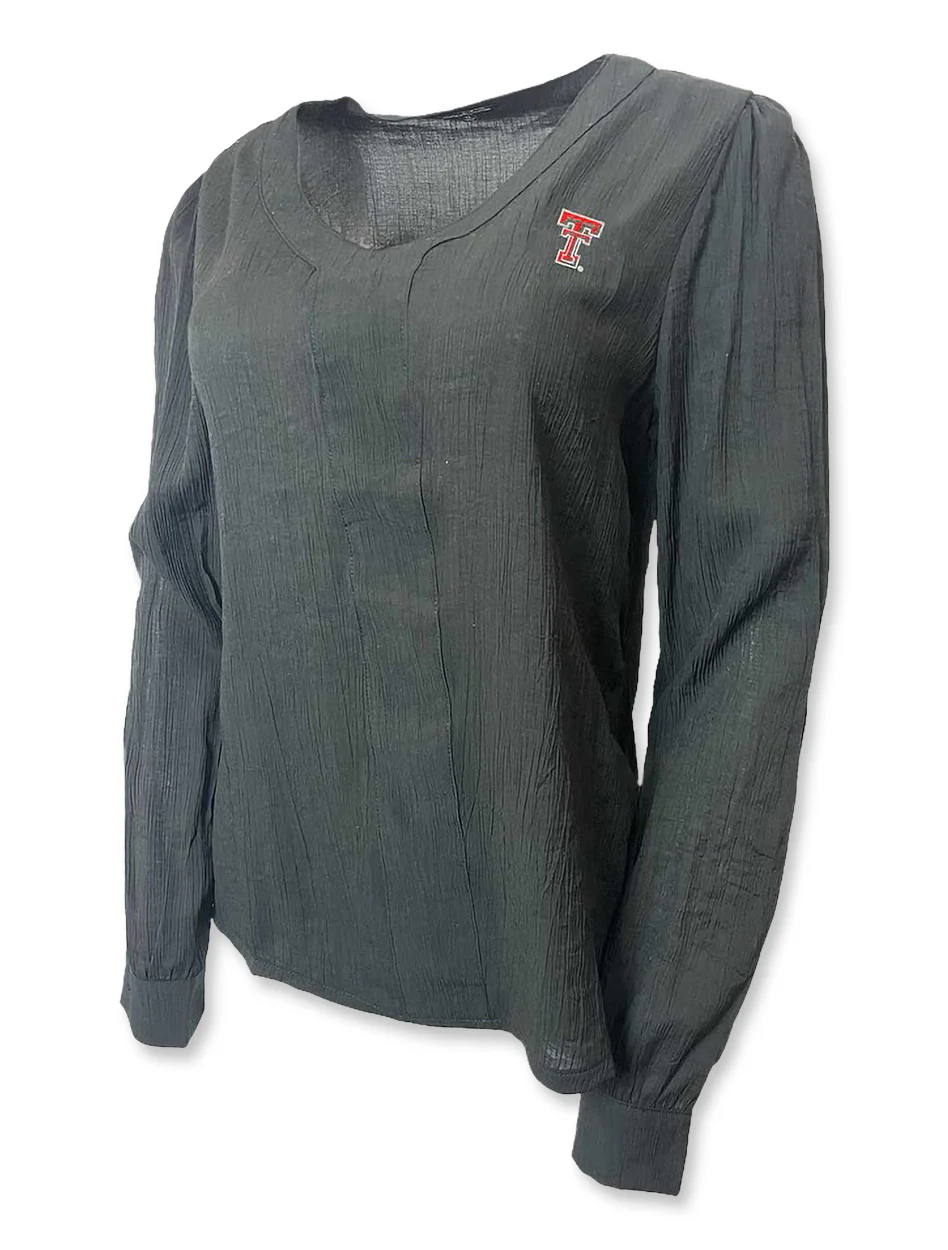 Texas Tech Double T "Mallorca" Long Sleeve Blouse - Image 2
