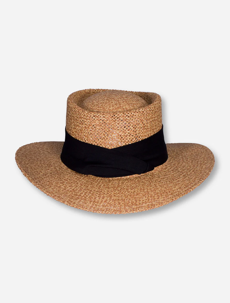 Texas Tech Double T Natural Twist Tournament Straw Hat - Image 4