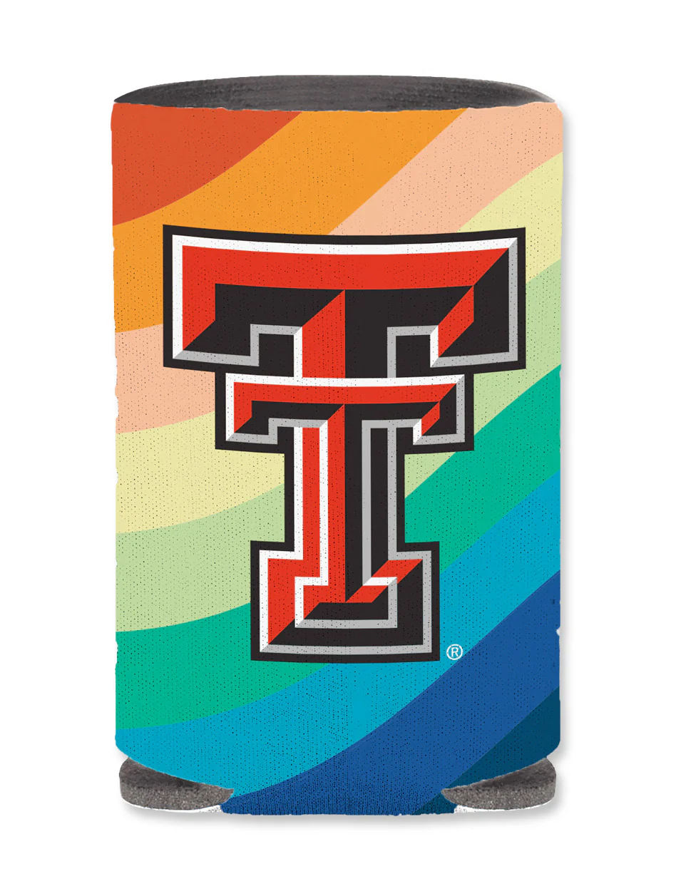 Texas Tech Double T "Rainbow" Can Cooler