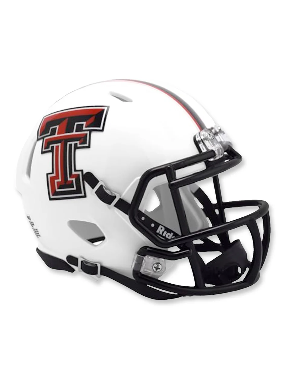 Texas Tech Double T Revolution Speed Mini Football Helmet - Image 2