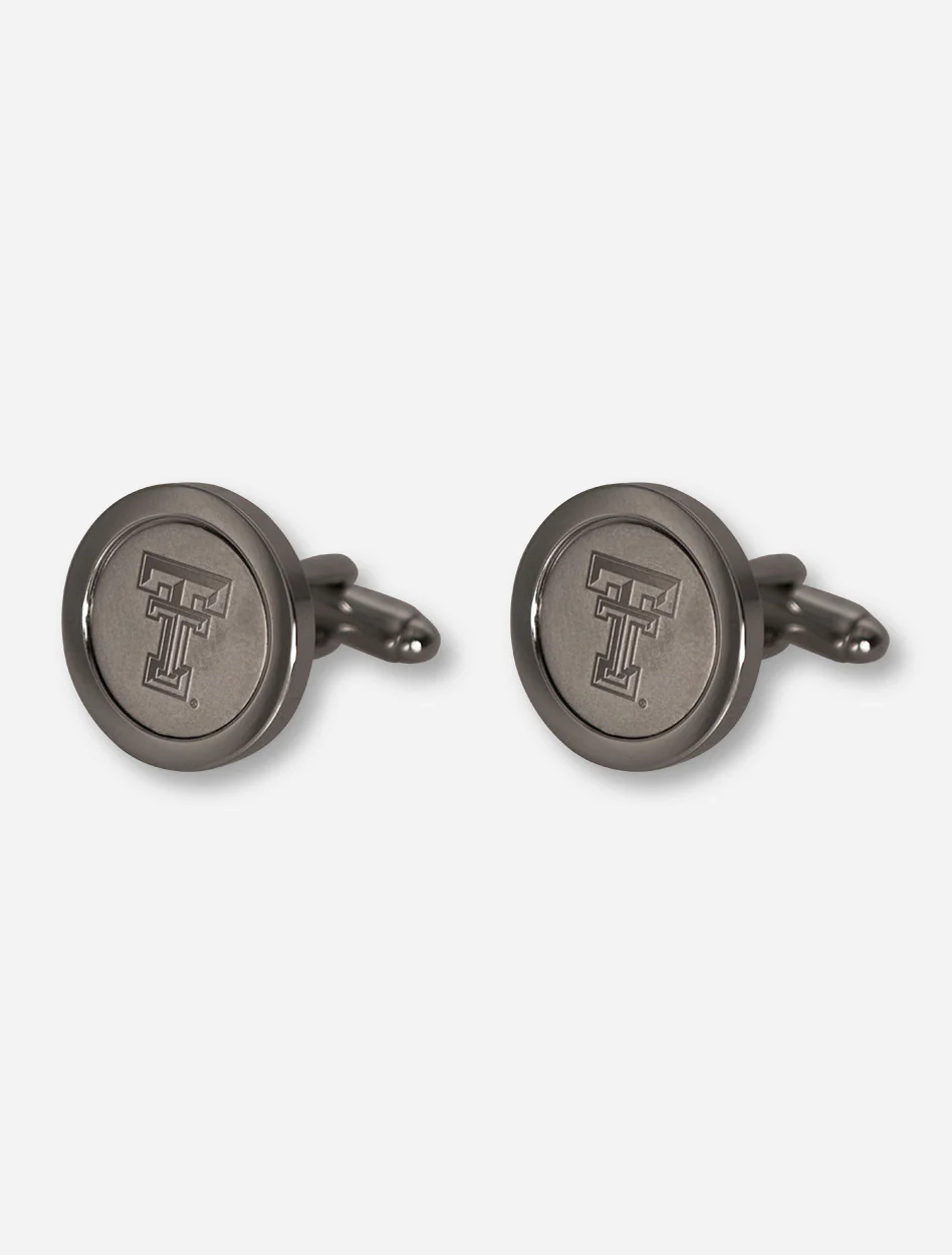 Texas Tech Double T Silver Cufflinks
