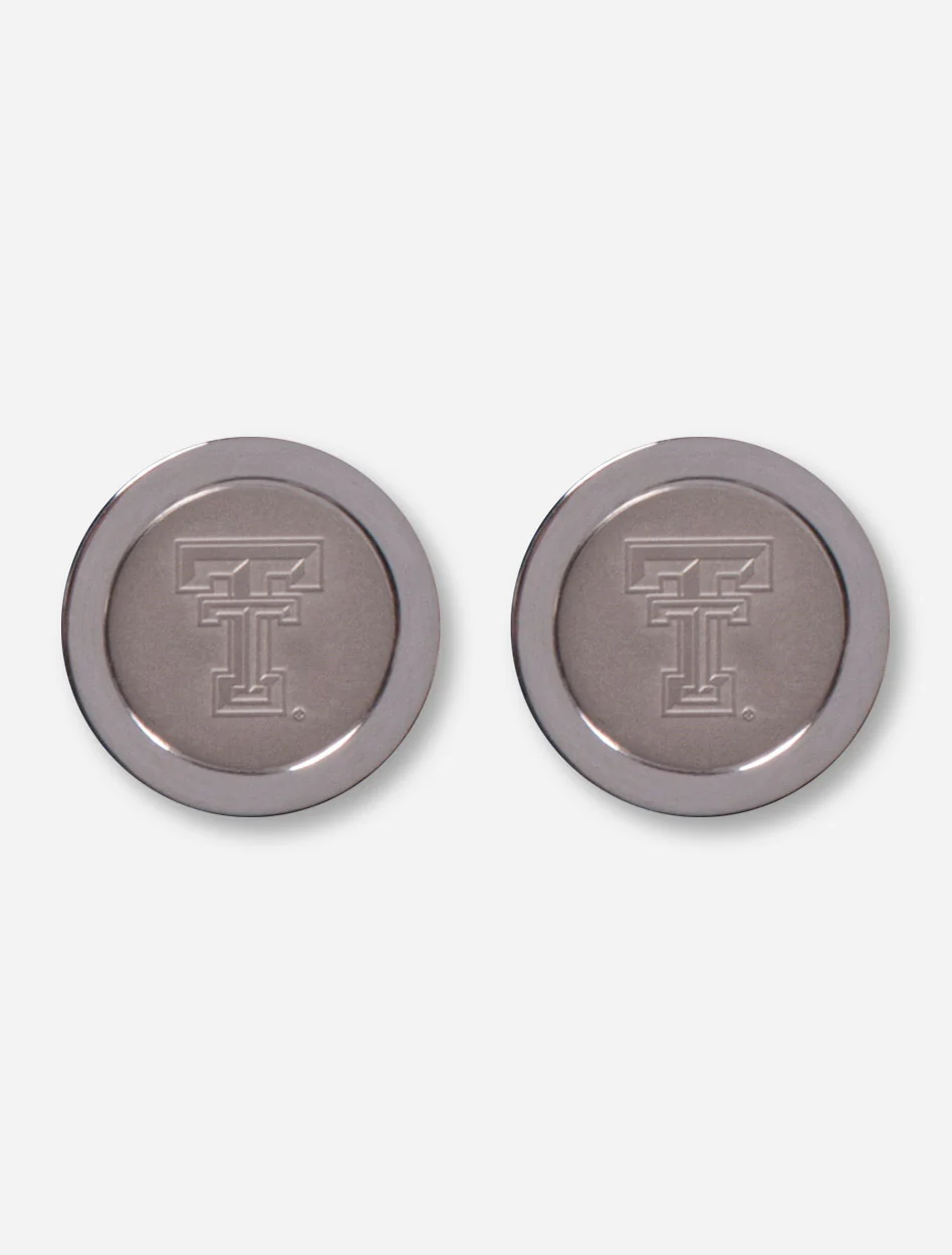 Texas Tech Double T Silver Cufflinks - Image 2